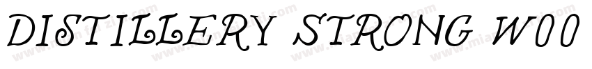 Distillery Strong W00 Regular字体转换